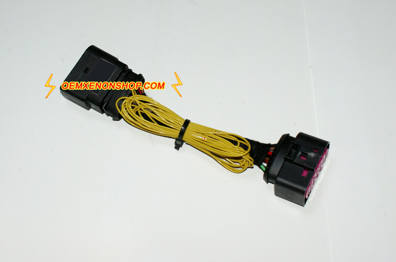 Audi Q3 Adapter Adaptors Wiring Harness Cable For Halogen Headlamp Upgrade to Xenon Headlight 
