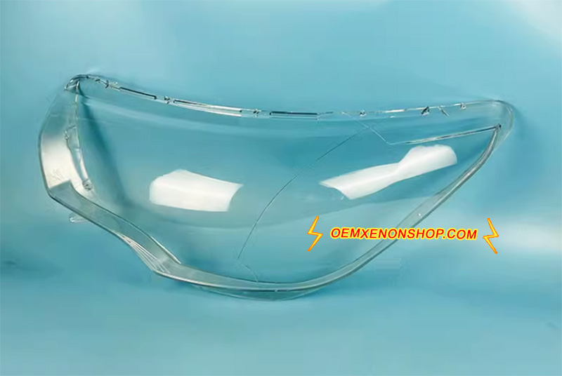 2011-2015 Citroen C4 HID Bi-Xenon Headlight Lens Cover Foggy Yellow Plastic Lenses Glasses 9687893080