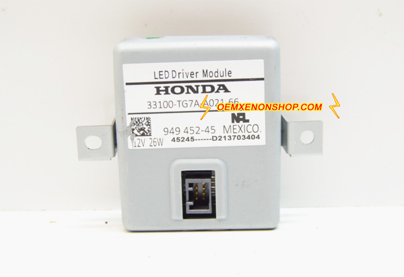 2019-2024 Honda Passport Full LED Headlight Ballast Inverter Control Unit Driver Module 33100-TG7-A021-66 949 452-45
