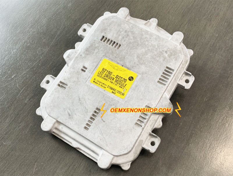 2019-2022 Hyundai Genesis G90 Original LED Projector Headlight Control Unit Ballast Driver Module Box 92102-D2520 92190-D2520 , 92180-D2520 , 92183-T4100