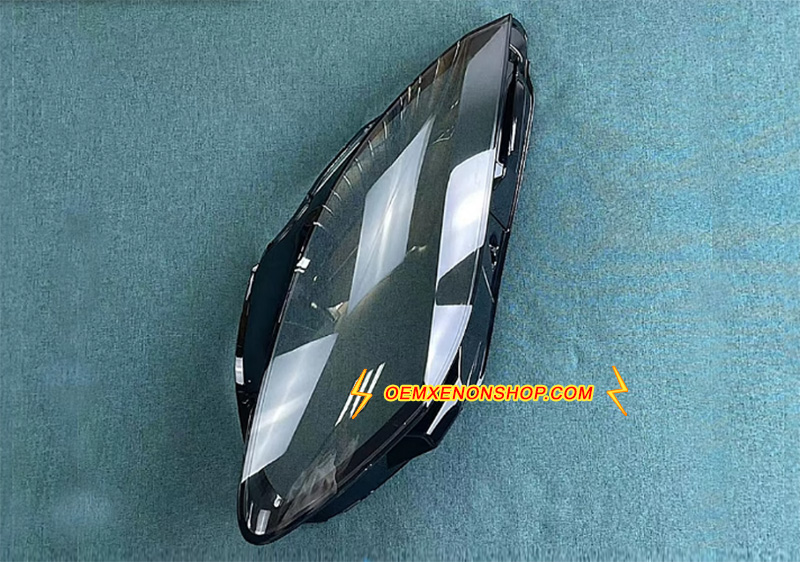 2018-2020 aguar F-Type X152 Full LED Headlight Lens Cover Foggy Yellow Plastic Lenses Glasses Replacement