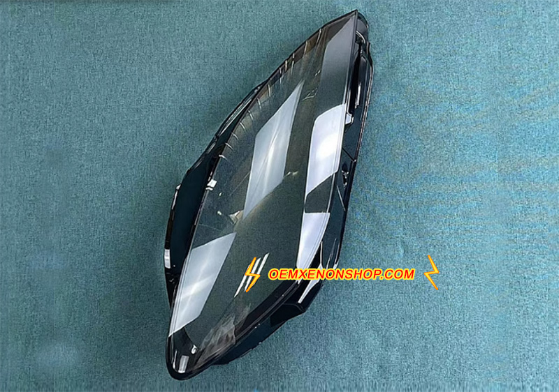 2014-2017 Jaguar F-Type Xenon Headlight Lens Cover Foggy Yellow Plastic Lenses Glasses Replacement 89909193, EX5313W029CH , 89909620 , 89909194 , EX5313W030CH , EX5313W029LE , 89909217 , 89908616 , EX5313W029CG ,89909677 , EX5313W030FK , 89909682 , T2R18037 , EX53-13W030-CK , EX5313W029DH , T2R18037