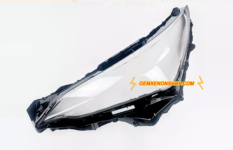 2022-2025 Lexus NX250 NX350 NX450 NX400 AZ20 Original OEM Full LED Projector Headlight Lens Cover Plastic Lenses Glasses Replacement 10100-8A0M0 , 10000-8A0M0 , 882B1-F6010 , 81070-78261 , 81070-78260 , 81185-78270 , 81110-F6010