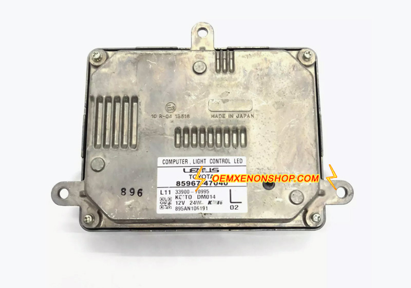 2016-2019 Lexus RX450h RX450HL Original LED Triple Beam Projector Headlight Ballast Control Unit Computer Module 85967-48020 , Koito DM010 , 33800-70613 , 85967-47040 , 33900-70995 , Kioti DM014 , 85967-48010 , 33900-70613 , 85967-47050 , 33800-70995 