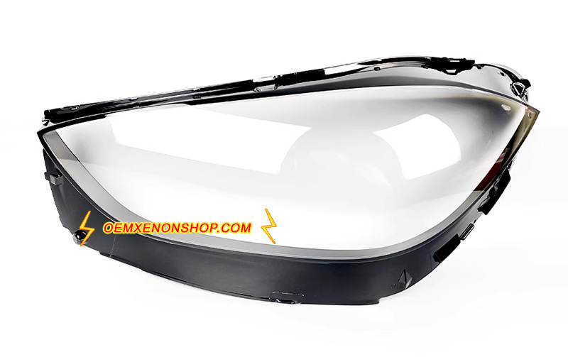 2022-2025 Mercedes-Benz C-Class W206 C180 C200 C220 C300 C43 C63 LED Projector Headlight Lens Cover Plastic Lenses Glasses A2069064803 , A2069064403 , A2069067603 , A2069064303 , A2069061303 , A2069068604 , A2069061403 , A2069065203 , 