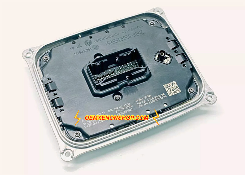 2022-2025 Mercedes-Benz C-Class W206 C180 C200 C220 C300 C43 C63 Digital Dual LED Projector Headlamps Control Unit Driver Ecu Module A2069008213 , A2069007016 , 1470000086605 