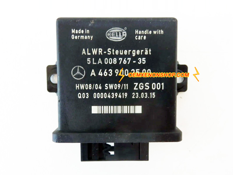 2007-2018 Mercedes-Benz G-Class W463 Original Bi-Xenon HID Headlight Leveling Control Unit Module 4639002500 5LA 008767-35 , ALWR-Steuergerat 