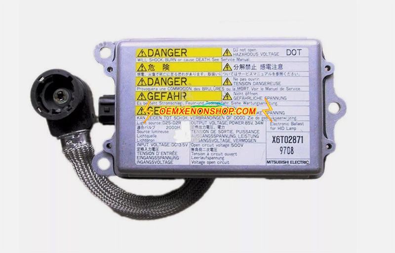 2001-2007 Mitsubishi Lancer Evolution Evo7 Evo8 Evo9 Original Xenon HID Headlight D2S Control Unit Module MR574777 , XT602871 , X6T03173 , X6T03172