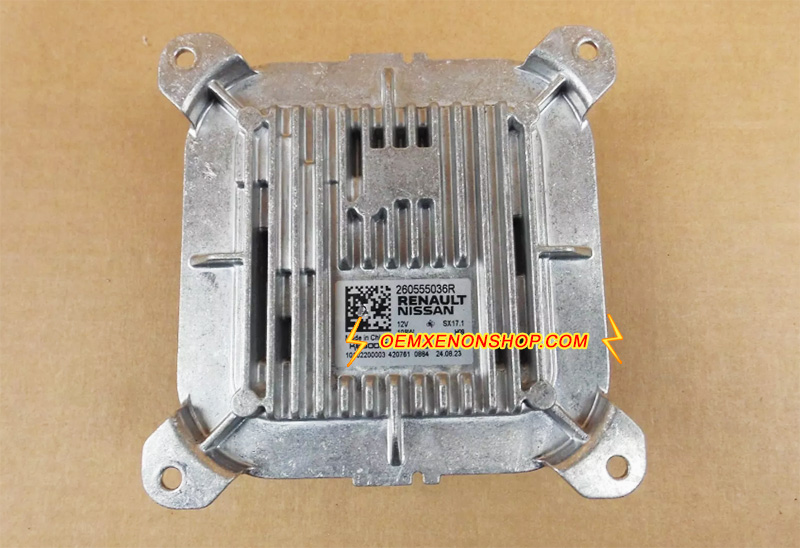 2024-2025 Nissan Qashqai J12 Mk3 OEM LED Projector Ballast Control Unit Module Ecu Computer 260555036R
