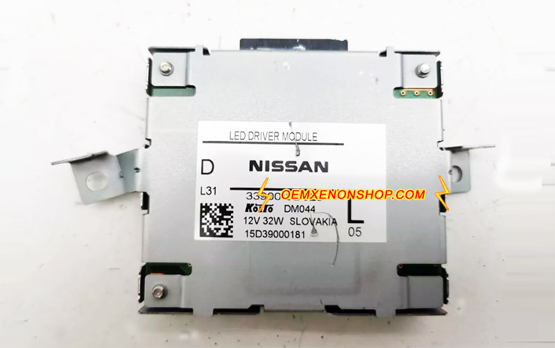 2017-2022 Nissan Qashqai J11 Mk2 Facelift Rogue Sport OEM LED Headlamp DRL Ballast Control Unit Module 33800-8D01T , 339008D02J , Koito DM044 