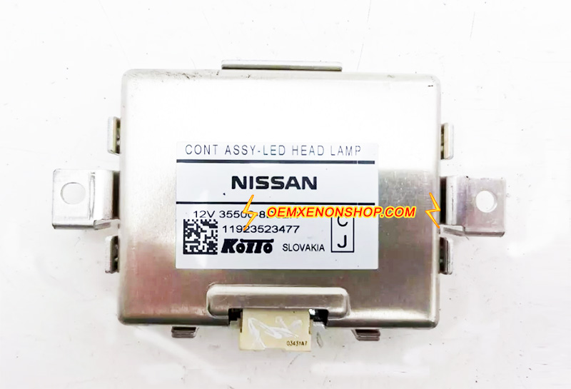 2017-2022 Nissan Qashqai J11 Mk2 Facelift Rogue Sport OEM LED Projector Ballast Control Unit Module 35500-8D01T , 35500-7R024 , 35500-19011 , 355008D02H