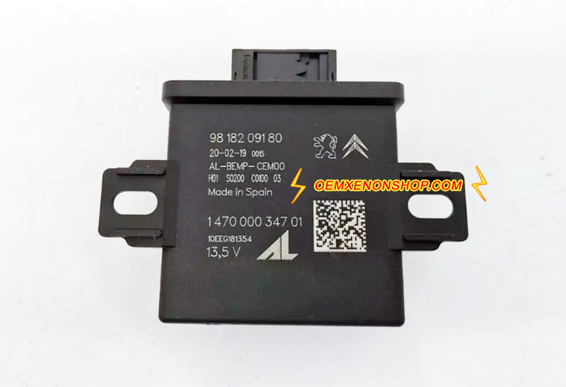 2018-2022 Peugeot 508 Headlamps Leveling Control Unit Driver Module 9818209180 , 63037 , 147000034701 , AL-BEMP-CEMOO 