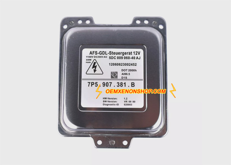 2011-2014 Porsche Cayenne 958.1 Genuine Bi-Xenon Adaptive AFS HID HeadLight Xenon D1S Control Unit Module 7P5907381B , 5DC009060-40AJ , 95861838100, 95861838101, 7P5907381B