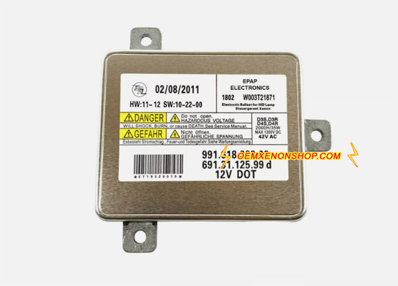 2015-2018 Porsche Macan 95B OEM HID Bi-Xenon Adaptive HeadLight Control Unit Ballast Module W003T21871 , 991.618.323.03 , 691.31.125.99D , 99161832303 , 991-618-323-03