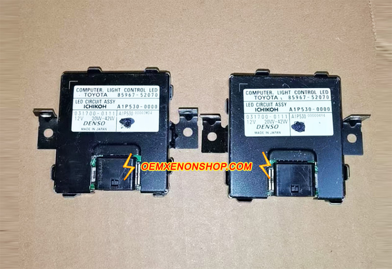 2019-2022 Toyota Alphard Vellfire Mk3 Genuine LED Projector Headlight DRL Control Driver Module 031700-0170 , 000974-0360 , 85967-52070 , A1P530-0000 , 031700-0111