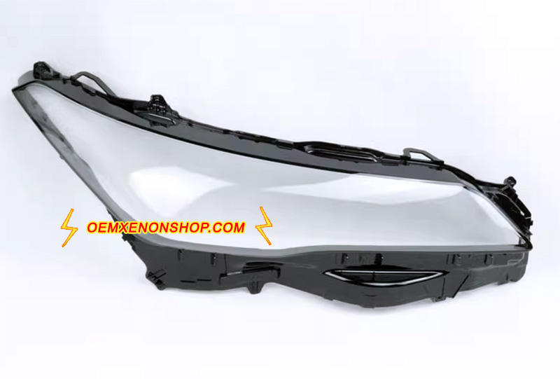 2023-2025 Toyota Avalon XX50 Mk5 Facelift LED Projector Headlight Lens Cover Plastic Lenses Glasses Protector Replacement 
