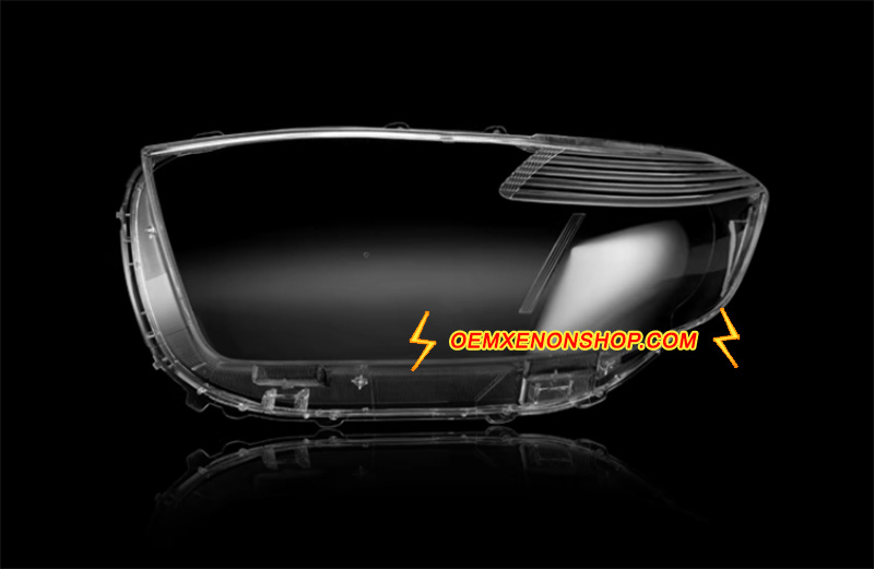 2008-2010 Toyota Highlander XU40 Kluger Mk2 Headlight Lens Cover Plastic Lenses Glasses Protector Replacement 8113048480 , 8113048470 , 8117048460