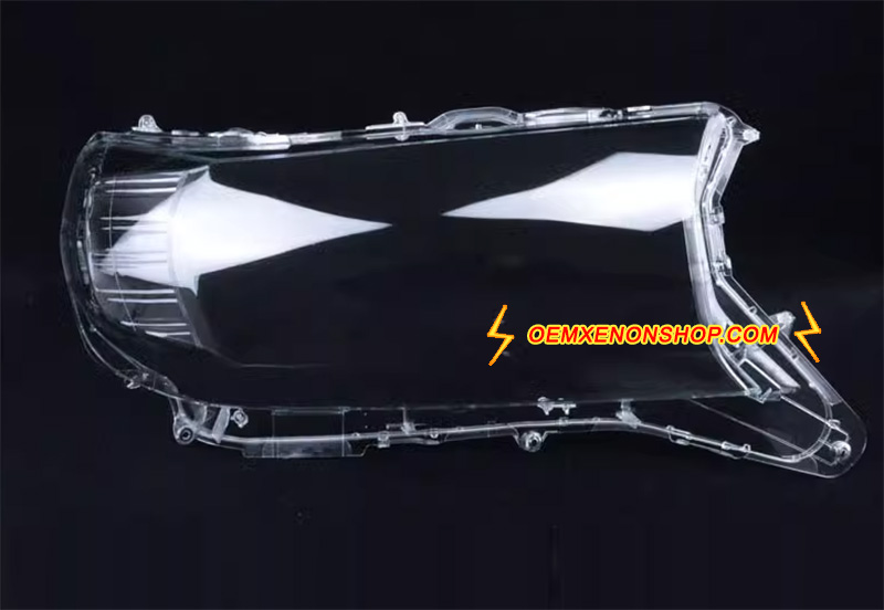 2016-2021 Toyota Land Cruiser J200 LC200 Second Facelift Halogen Headlight Lens Cover Plastic Lenses Glasses Protector Replacement