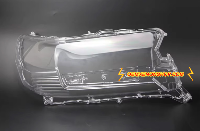 2016-2021 Toyota Land Cruiser J200 LC200 Second Facelift LED Headlight Lens Cover Plastic Lenses Glasses Protector Replacement