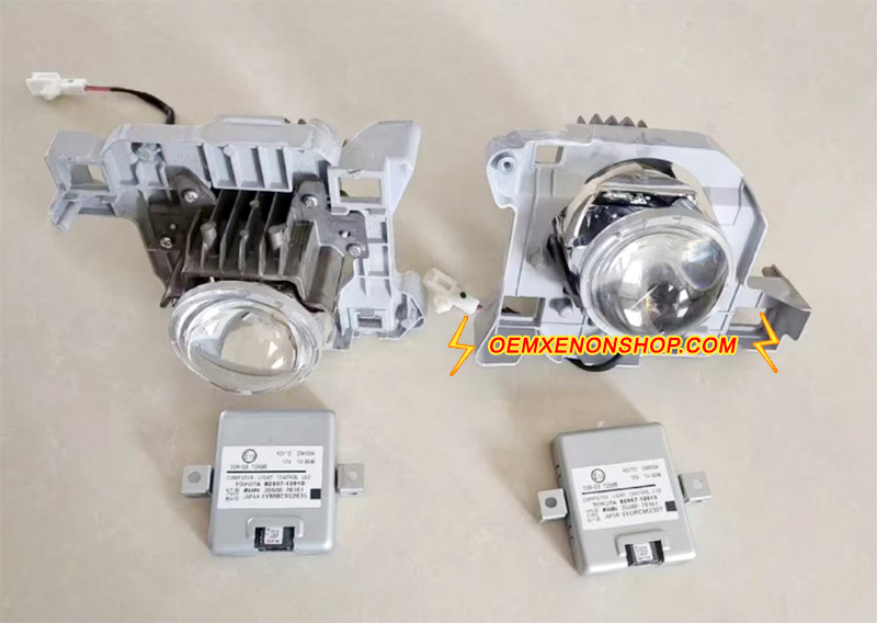 2015-2018 Toyota Land Cruiser Prado J150 LC150 Mk4 Facelift Original OEM LED Headlight LHD RHD Projector Lens Reflector Bowls PNP Plug And Play Replace