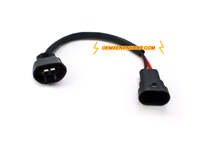 2011-2014 Toyota Noah Voxy Mk2 R70 Facelift OEM HID Xenon Headlight Denso D4R DDLT-003 KDLT003 HID Input Ballast Power Adapter Wires Harness Connectors
