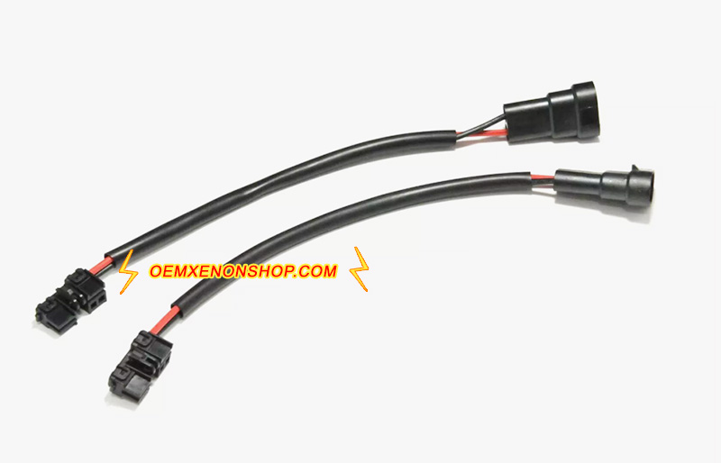 1998-2006 Toyota Progres Prog-Ray HID Xenon Headlight Denso D4R DDLT-003 KDLT003 HID Input Ballast Power Adapter Wires Harness Connectors