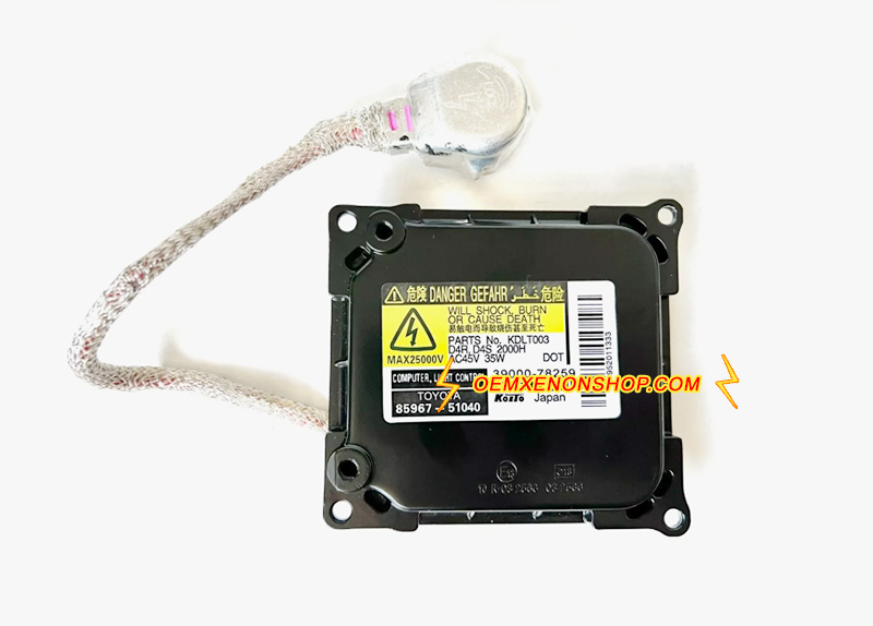 1998-2006 Toyota Progres Prog-Ray Genuine HID Xenon Headlamp Low Beam D4S D4R Ballast Control Unit Module 39000-78496 , 85967-20011 , 39000-78277 , KDLT003 , DDLT003 , 81107-21150 , 81107-74060 , 85967-52021 , 81107-52680, 85967-52020 , 85967-20010 , 85967-24010 , 85967-53040 , 85967-0E010 , 85967-24011, 85967-60082, 85967-41089, 85967-33031, 85967-06020, 85967-53041 , 85967-51051 , 39000-78515 , 85967-33030, 39000-78258, 81107-60D50, 81107-30D30, 81107-47150 , 85967-52820 , 85967-51040, 031100-0293 , 81108-30B90, 81107-47240, 81107-12A80 , 81107-33761 , 85967-51050 , 85967-20021 , 031100-0294, 031100-0295, 031100-0296, 031100-0391, 031100-0394, 031100-0460, 031100-0561, 031100-0610, 39000-78259, 39000-78277, 39000-78287, 39000-78311, 39000-78496, 39000-78515 , 39000-60082