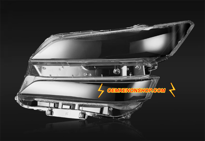 2015-2018 Toyota Vellfire Mk3 OEM Full LED Golden Eyes Headlight Lens Cover Plastic Lenses Glasses Protector Replacement 81110-58401 , AGH30W , 81110-58390 , 81150-58401 , 81150-58391 , 81110-58391 , 81110-58570 , 81110-58401 , 81150-58570 , 81110-58441
