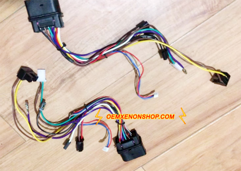 1997-1999 VW Golf Mk4 OEM HeadLight Inside Wires Calbe Harness Plug Connector 