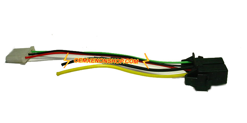 2000-2005 VW Golf Mk4 GTI R32 Refresh OEM HeadLight Ballast To D2S Igniter Bulb Socket Wires Cable Harness