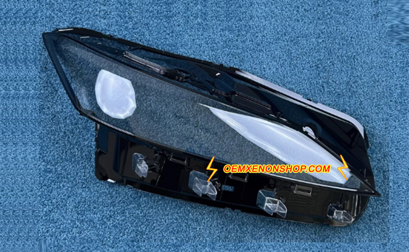 2023-2025 Volkswagen VW ID7 Headlight Lens Cover Foggy Yellow Plastic Lenses Glasses Replacement 14B941036 , 14B941035 , 14B941078B , 14B941077 , 14A941078 , 14B941077B 