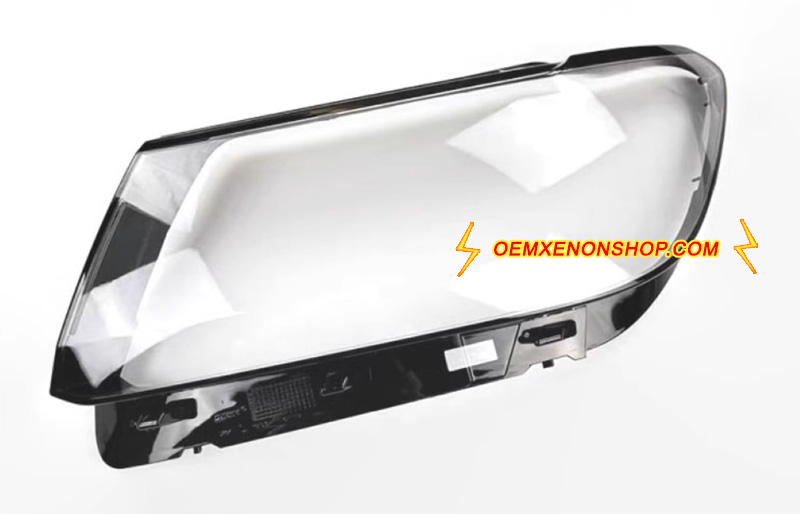 2017-2021 Volkswagen VW Tiguan Mk2 Reflector LED Headlight Lens Cover Foggy Yellow Plastic Lenses Glasses Replacement