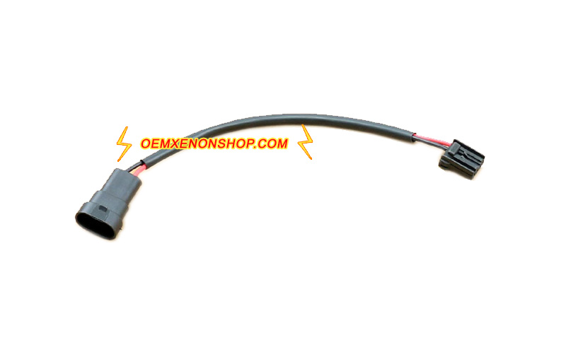 VW Touareg Mk2 7P Headlight Xenon HID Ballast 12V Input Harness Cable Wires
