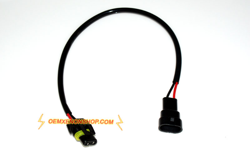 9005 9006 HID Voltage Ballast Extension Cable Cord Connector Plugs Wire Harness Pigtail
