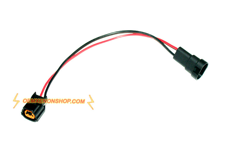 2011-2014 Infiniti QX80 Headlight Xenon HID D2S Ballast 12V Input Harness Cable Wires 9005 9006 Power Cord