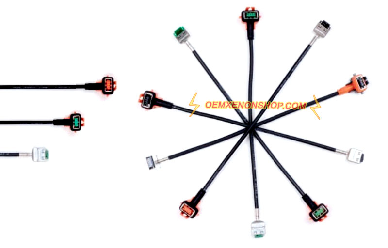Osram Xenarc HID D1S D1R D3S D3R Ballast Control Unit Module Wires Harness Cable Plug