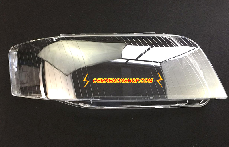 2003-2005 Audi A6 C5 S6 RS6 Headlight Lens Cover Foggy Yellow Plastic Lenses Glasses Replacement