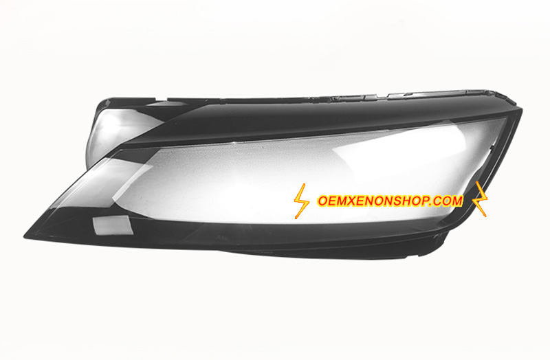 2015-2023 Audi TT LED Laser Headlight Lens Cover Foggy Yellow Plastic Lenses Glasses Replacement