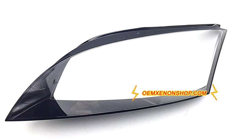 2008-2014 Audi TT Xenon Headlight Lens Cover Foggy Yellow Plastic Lenses Glasses Replacement