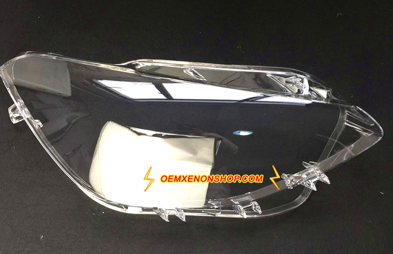 2011-2015 BMW 1Series F20 F21 Headlight Lens Cover Foggy Yellow Plastic Lenses Glasses Replacement