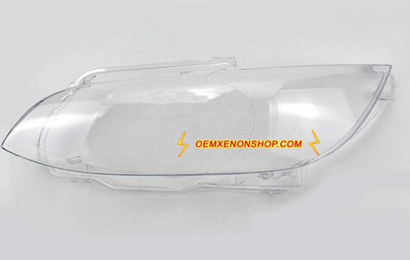 BMW 3Series E92 E93 Headlight Lens Cover Foggy Yellow Plastic Lenses Glasses Replacement