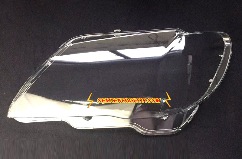 BMW 7Series E65 E66 Headlight Lens Cover Cracked Foggy Yellow Plastic Lenses Glasses Replacement