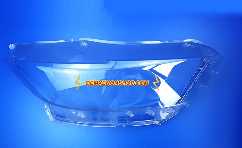 Ford Mustang S550 Headlight Lens Cover Foggy Yellow Plastic Lenses Glasses Replacement