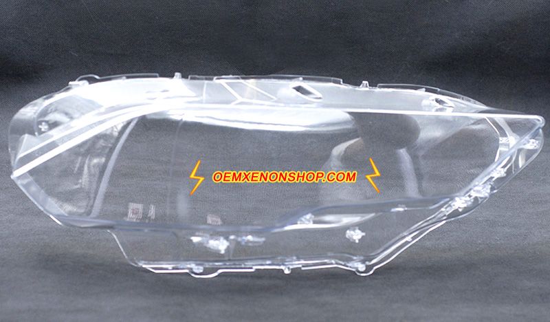 Ford Mustang GT350 GT500 Headlight Lens Cover Foggy Yellow Plastic Lenses Glasses Replacement