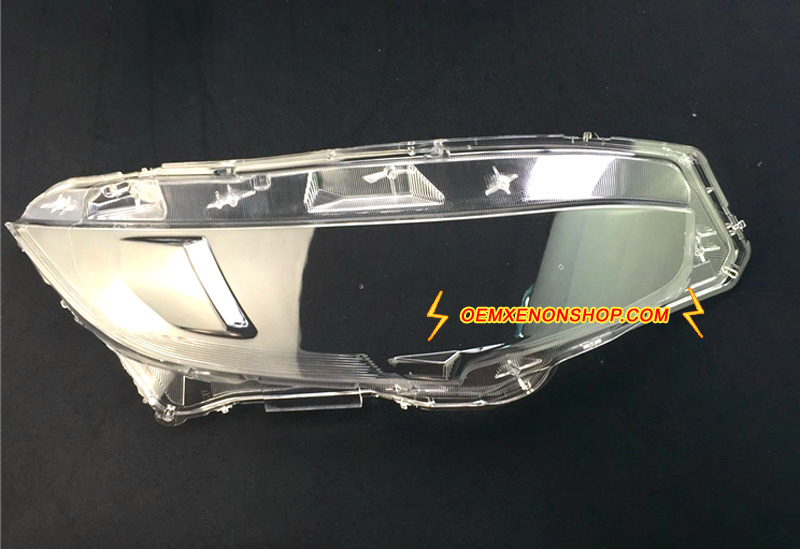Honda Civic Gen10 Headlight Lens Cover Foggy Yellow Plastic Lenses Glasses Replacement