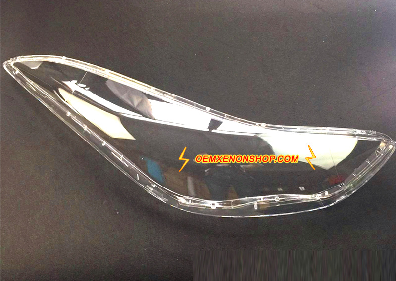 Hyundai Elantra Gen5 Headlight Lens Cover Foggy Yellow Plastic Lenses Glasses Replacement