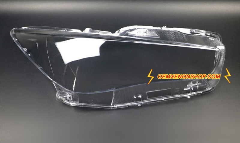 2015-2019 Infiniti Q70 Q70L Headlight Lens Cover Foggy Yellow Plastic Lenses Glasses Replacement