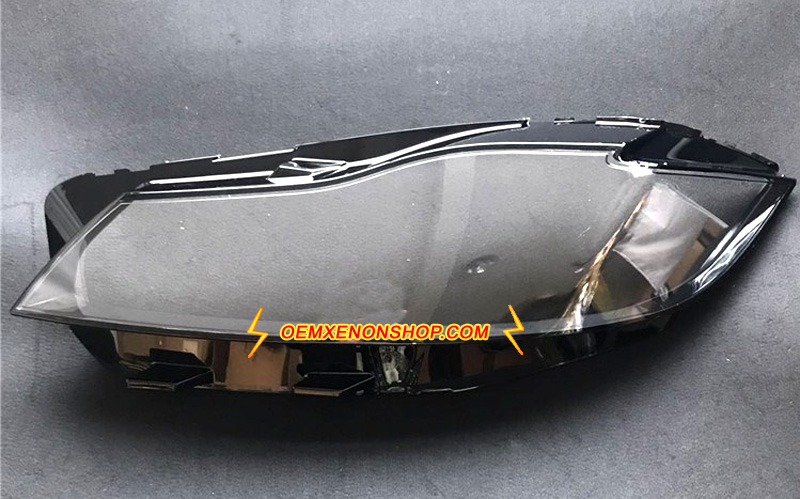 Jaguar F-Pace Headlight Lens Cover Foggy Yellow Plastic Lenses Glasses Replacement