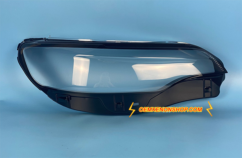 2019-2023 Jeep Cherokee LED Headlight Lens Cover Foggy Yellow Plastic Lenses Glasses Replacement