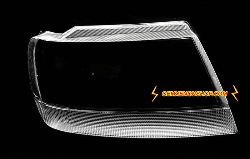 1999-2005 Jeep Grand Cherokee WJ Headlight Lens Cover Foggy Yellow Plastic Lenses Glasses Replacement